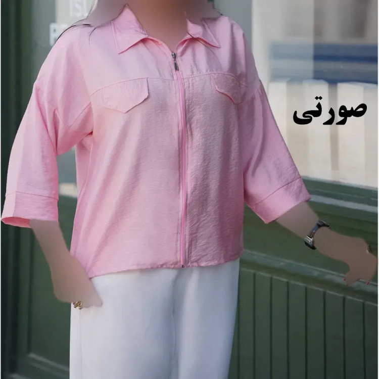 وست آستین بلند زیپ دار زنانه جنس پری سیلک فری سایز چهارفصل